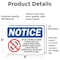 Signmission No Cell Phones Allowed In Work Sign With Symbol, 5 in W x Rectangle, Vinyl Decal OS-2PACK-NS-D-35-L-14420 - alternate 3